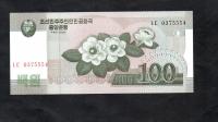 BANKNOT KOREA PÓŁNOCNA -- 100 WON -- 2008 rok, UNC