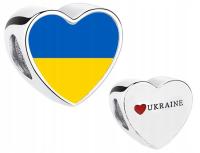 Подвески я люблю Украину Украина флаг сердце s925