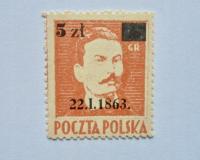 1944 Polska WODZOWIE Fi.347 czysty znaczek bez podlepki, stan bardzo dobry