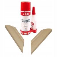 Klej cyjanoakrylowy błyskawiczny do drewna I-LOC z aktywatorem 200ml + 50g