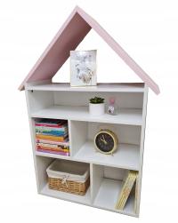 Szafka na książki zabawki DLA DZIECI różowa regał organizer z 6 PRZEGRODAMI