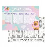 Plan lekcji KAPIBARA CAPYBARA TABLICZKA MNOŻENIA