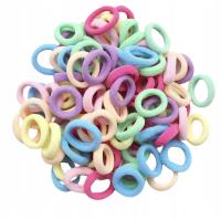 Набор резиновых лент, резинка, мини-фрак для волос, косички, пастели, 100 шт.