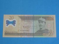 Dominikana Banknot 20 Pesos 2009 UNC P-182a POLIMER