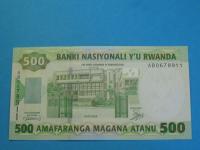 Rwanda Banknot 500 Francs 2004 UNC P-30