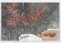 Stara Mapa Tatry - Detail-Karte des Tatra Gebietes - 1896/97 - 100x70