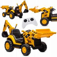 Koparka ładowarka na akumulator Jeździk samochód auto pchacz CAT Gigant MP3