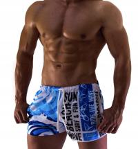 Kąpielówki Szorty kąpielowe wzór GAME ON blue