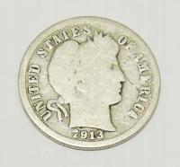 USA 10 centów dime 1913 Barber
