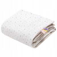 MUŚLINOWY KOCYK DLA NIEMOWLĄT Otulacz Dziecięcy BAWEŁNA VELVET 75x100