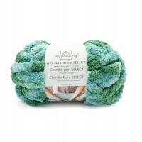 Włóczka chenille gruba wełna na koc do wyplatania palcami nr 51: 300g