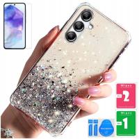 ETUI BROKATOWE CASE + SZKŁO HARTOWANE 9H PRO+ DO SAMSUNG GALAXY A55 A55 5G