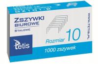 ZSZYWKI TETIS MINI, NUMER 10 STALOWE, 1000 SZTUK