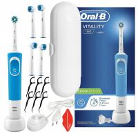 ELEKTRYCZNA SZCZOTECZKA DO ZĘBÓW ORAL-B VITALITY 100 ETUI KOŃCÓWKI DODATKI