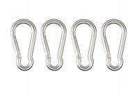 Zestaw 4 sztuk karabińczyków Parkside 8mm x 80mm KARABIŃCZYKI ŚREDNIE