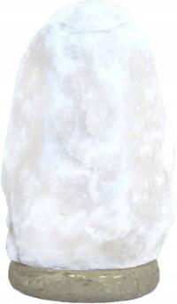 Соляная лампа белая соль 3-4 кг основание белый мрамор