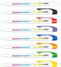 Ручки с печатью логотипа фирменные надписи - УФ цветная печать - 100 шт.