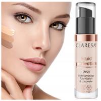 Claresa Liquid Perfection Kryjący Podkład do twarzy 2w1 103 Cool Medium