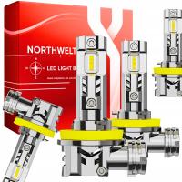 ŻARÓWKI H11 LED Samochodowe HOMOLOGACJA CANBUS Białe Światło MOCNE 50W 2szt