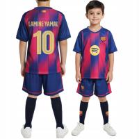 STRÓJ PIŁKARSKI Lamine Yamal BARCELONA KOMPLET z GETRAMI DLA DZIECI 128 cm
