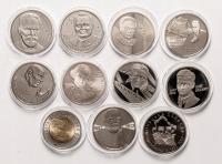 Ukraina, 2 chrywny, 2007, okolicznościowe, zestaw 10 sztuk