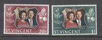 kol. ang. St. VINCENT **Mi 323-324 ELŻBIETA II seria z 1972