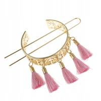Vintage Hollow Out Red Tassel Hair Sticks for Women Fashion Jewelry Female