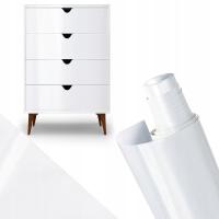 Самоклеящаяся пленка для мебели, белая глянцевая пленка для мебели, столешница из ПВХ, 2 мх60 см