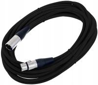 Кабель XLR микрофонный кабель XLR 10 м 0,22 мм AWG 24 черный
