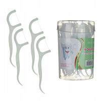 Wykałaczki dentystyczne z nicią do higieny zębów zestaw 30 sztuk