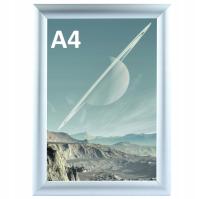 Ramka Rama OWZ Aluminiowa Plakatowa Zatrzaskowa Format A4