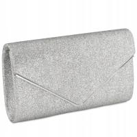 Miss Glow torebka kopertówka 38322 syntetyk - kolor srebrny -