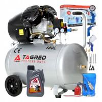 Kompresor olejowy 100L 10 bar DWUTŁOKOWY 2T V2 SEPARATOR ZESTAW 18w1