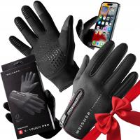 WEISNER Pro | rękawiczki męskie antypoślizgowe ciepłe zimowe rower telefonu