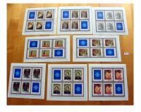 Bloki 79-86 (1963-1970) kasowane Dzień Znaczka - kobieta w malarstwie B276