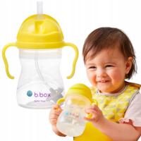 B.box bidon dla dzieci - kubek niekapek ze słomką 240 ml cytrynowy BPA FREE