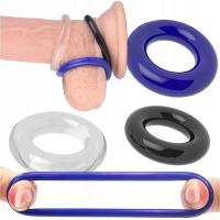 Zestaw pierścieni erekcyjnych orgazm dla mężczyzn 3 szt. stymulujące penisa