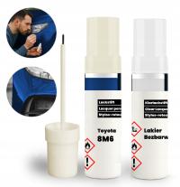 TOYOTA 8M6 Niebieski Zestaw 2w1: Lakier Bazowy + Bezbarwny z Pędzelkiem