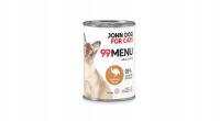 John Dog for Cats 99 menu karma mokra dla kota perliczka 6x400 g