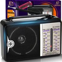 RADIO KUCHENNE BUDOWLANE BATERYJNE SIECIOWE FM AM USB PRZENOŚNE ANTENA 230V