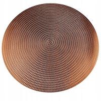 Podkładka ochronna mata na stół okrągła miedź