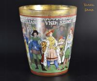 Фриц Хекерт большая кружка стекло Максимилиан и Оскар Jummel 1880