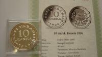 KOPIA/REPLIKA. Estonia 10 marek 1926 – SREBRO