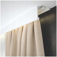 Maskownica Listwa Karniszowa Profil do LED Polimer Biała 12 x 200 cm