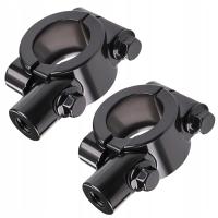 2x Mocowanie Uchwyt Obejma M10 Prawy Gwint Lusterka Kierownicy 22mm