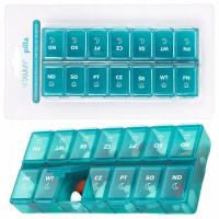 Контейнер-органайзер, коробка для лекарств, 7 дней, 2 сезона, VITAMMY PILLA7X2