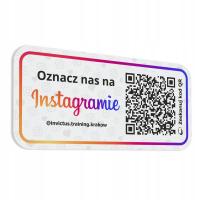 Oznacz nas na Instagramie QR 14x30