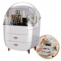 Szkatułka Organizer Kuferek na kosmetyki biżuterię wielopoziomowy Gablotka