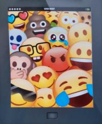 POSZWA NA KOŁDRĘ MŁODZIEŻOWA 160X200 EMOTKI EMOJI EMOTKA BUŹKI BAWEŁNIANA