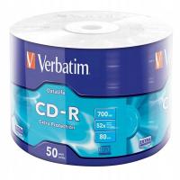 Диск Verbatim CD-R, spindle, 50 шт., 700MB
